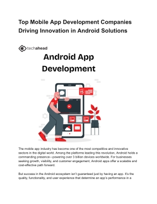 Affordable Android App Development for Businesses