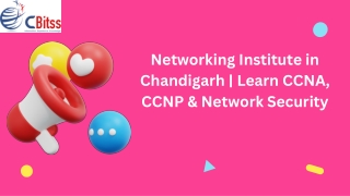 Networking Institute in Chandigarh  Learn CCNA, CCNP & Network Security