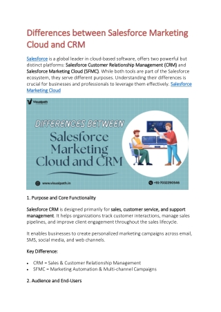 Salesforce Training Institute in Hyderabad | Marketing Cloud