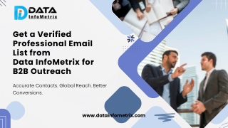 Get Verified Professional Email List from Data InfoMetrix for B2B Outreach