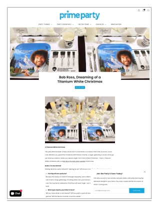 Bob Ross Christmas Party Ideas Happy Little Holidays