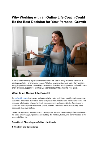 Why Working with an Online Life Coach Could Be the Best Decision for Your Personal Growth (1)