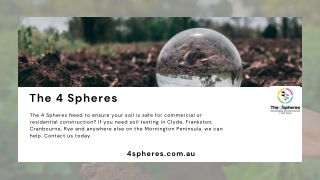 Land Capability Assessment Services | The 4 Spheres