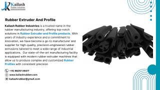 Rubber Extruder And Profile