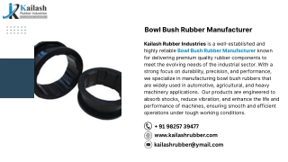 Bowl Bush Rubber Manufacturer