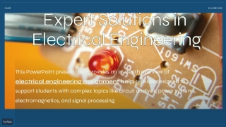 Electrical Engineering Assignment Help: Expert Solutions for Academic Success