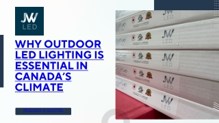 Why Outdoor LED Lighting is Essential in Canada’s Climate