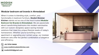 Modular bedroom set brands in Ahmedabad