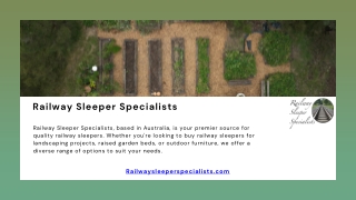 Timber Sleepers for Landscaping, Building, and Design