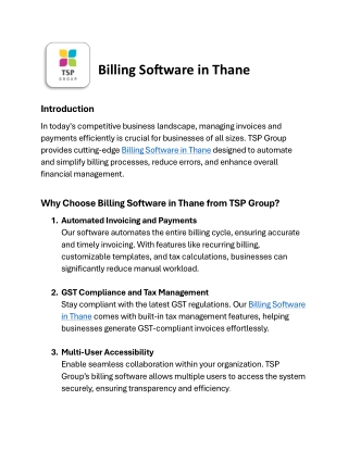 Billing Software in Thane