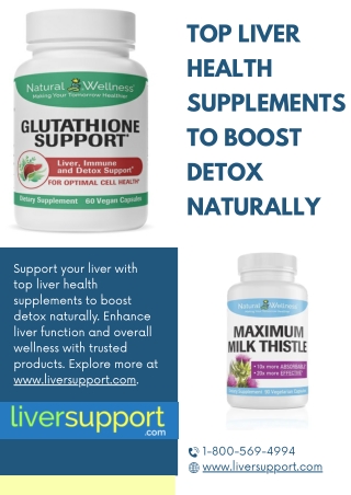 Top Liver Health Supplements to Boost Detox Naturally - www.liversupport.com