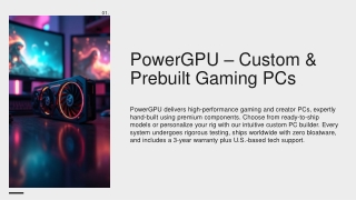 PowerGPU | Custom Gaming PCs & High-Performance Builds