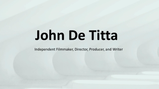 John De Titta - A Brave Mission Carrier From New York