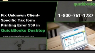 What are the Methods for Resolving QuickBooks Error Code 539