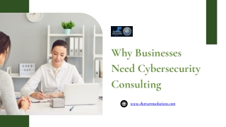 Why Businesses Need Cybersecurity Consulting