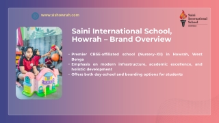 Saini International School, Howrah – Brand Overview