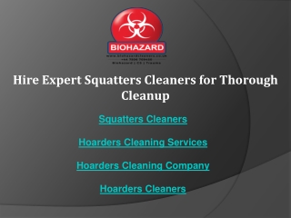 Hire Expert Squatters Cleaners for Thorough Cleanup
