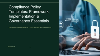 Compliance Policy Templates Framework, Implementation & Governance Essentials