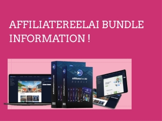 AffiliateReelAI Bundle information  Review
