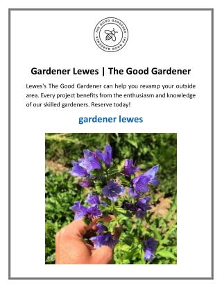 Gardener Lewes