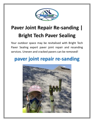 Paver Joint Repair Re