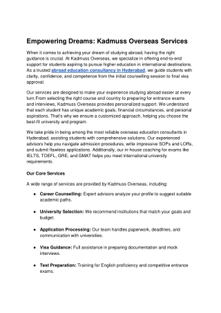 Empowering Dreams_ Kadmuss Overseas Services