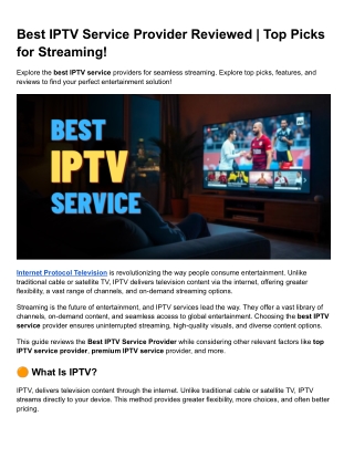 Best IPTV Service Provider Reviewed _ Top Picks for Streaming! (1)