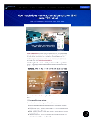 Home automation Cost Detailed Guide