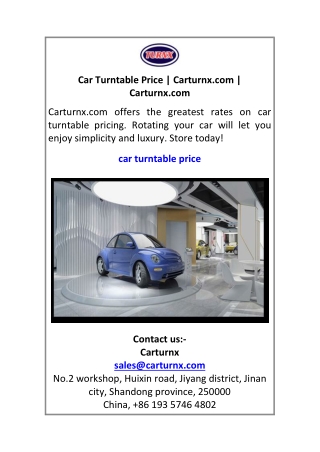 Car Turntable Price Carturnx.com Carturnx.com