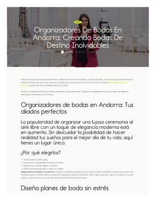 Organizadores De Bodas En Andorra Creando Bodas De Destino Inolvidables