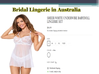 Bridal Lingerie in Australia