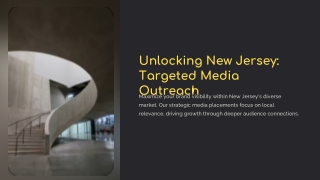 Targeted Media Outreach Service New Jersey