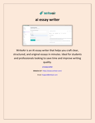 ai essay writer