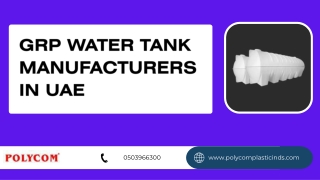 grp water tank manufacturers in uae pdf