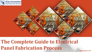 The Complete Guide to Electrical Panel Fabrication Process