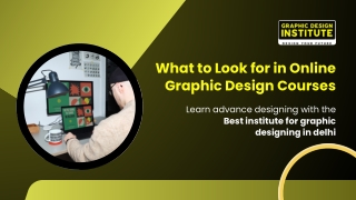 What to Look for in Online Graphic Design Courses
