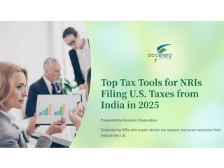Top Tax Tools for NRIs Filing U.S. Taxes from India in 2025