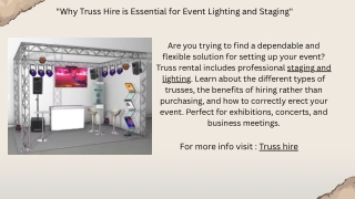 Reliable TRUSS Hire Services in Australia | Fast & Affordable Solutions