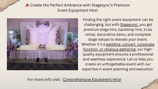 Comprehensive Equipment Hire in Australia | Tools, Machinery & More