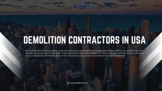 Demolition Contractors in USA