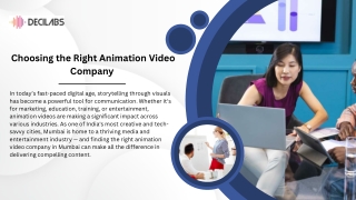 Choosing the Right Animation Video Company