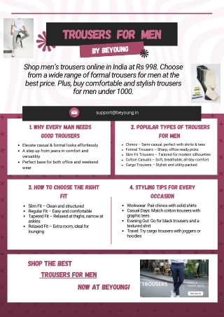 The Modern Man’s Trousers Guide – Styles, Fits & Fashion Tips