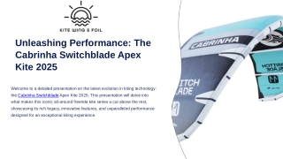 Cabrinha Switchblade Apex Kite 2025 – Ultimate Hangtime