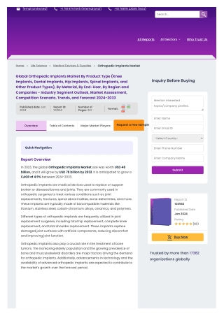 Orthopedic Implants Market Role of Revisions and Revision Prevention Technology