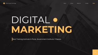 Best Training Institute In Pune. Government Institute / Classes