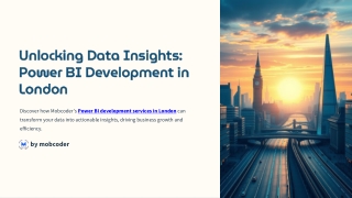 Discover how Mobcoder's Power BI development services in London can transform your data into actionable insights, drivin