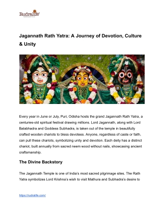 Jagannath Rath Yatra_ A Journey of Devotion, Culture & Unity
