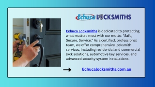 Echuca Locksmiths presentation Ppt