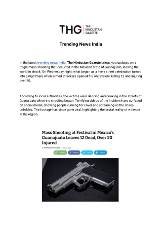 Trending News India