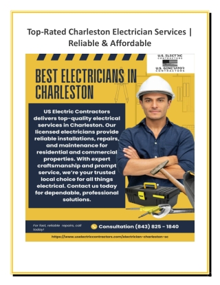 Top Rated Charleston Electrician Services - Reliable & Affordable